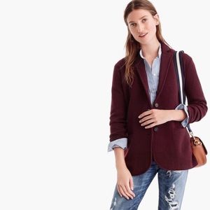 J Crew Merino Sweater Blazer